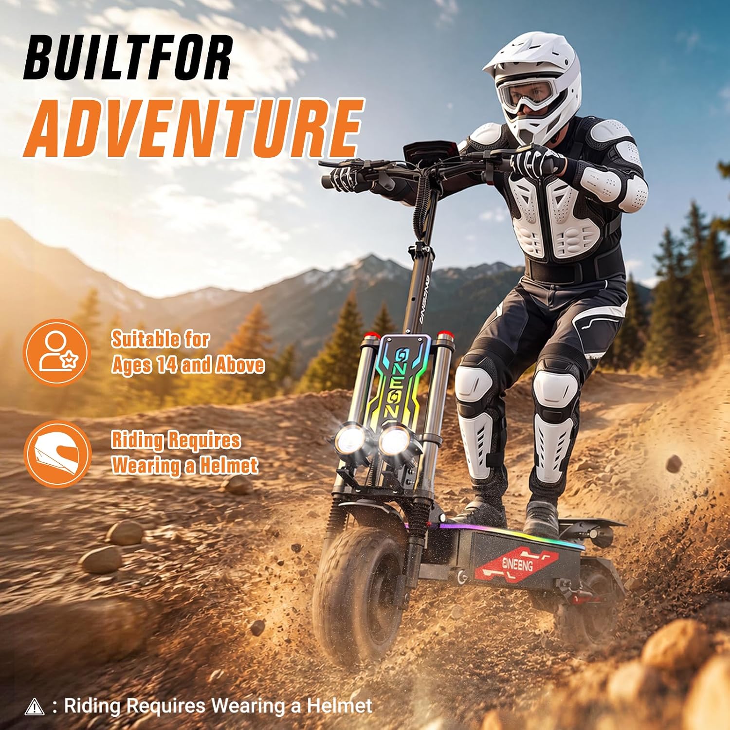 ONEONA GT8：大人のための折りたたみ式オフロード電動 - 60V 5600W Dual Motor Electric Scooter のレビューと価格