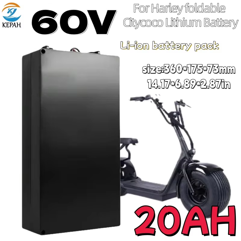 ハーレー電動バイク用バッテリー 60V 20Ah/30Ah/ - 60V 30Ah Electric Scooter Battery のレビューと価格