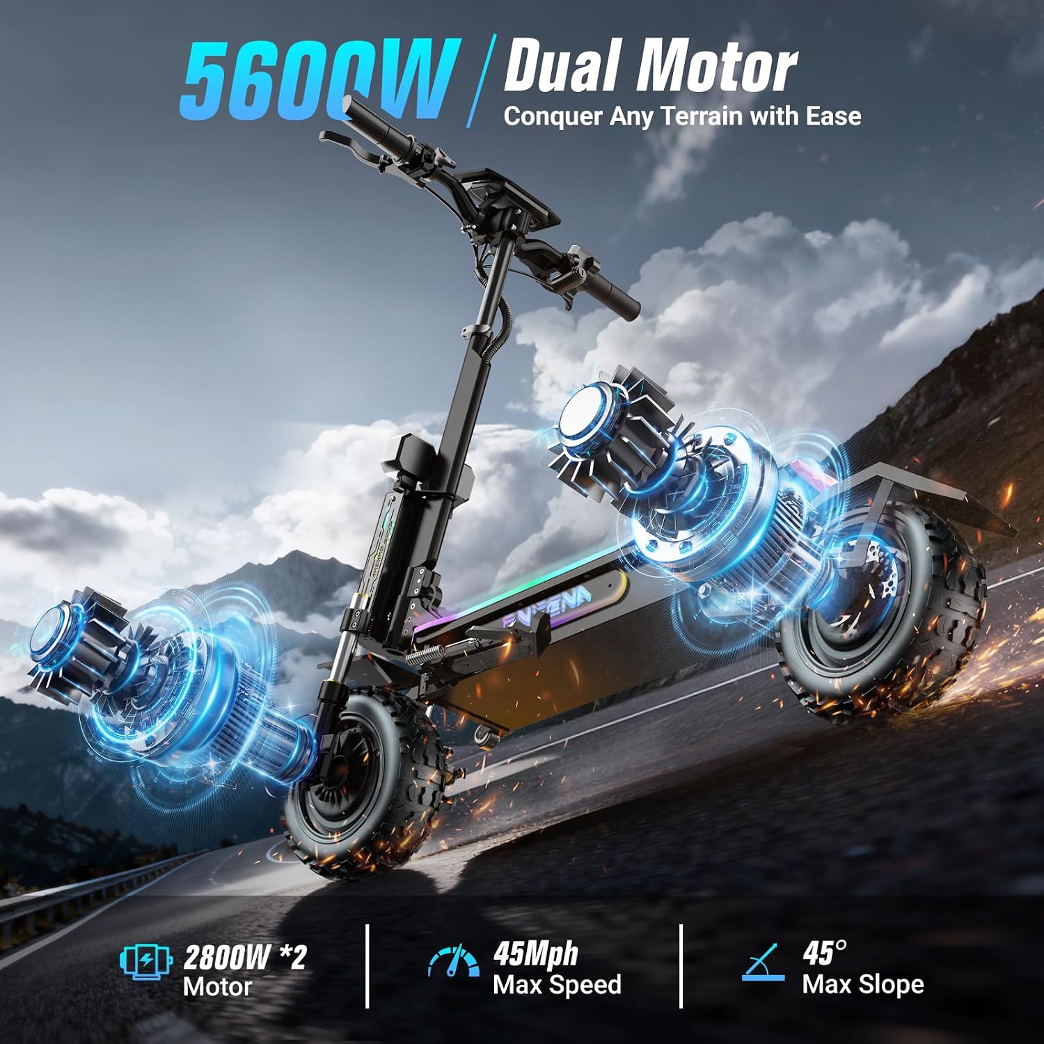 ONECNA GT7 電動スクーター（大人用）- 5600W - 60V 5600W Dual Motor Electric Scooter のレビューと価格